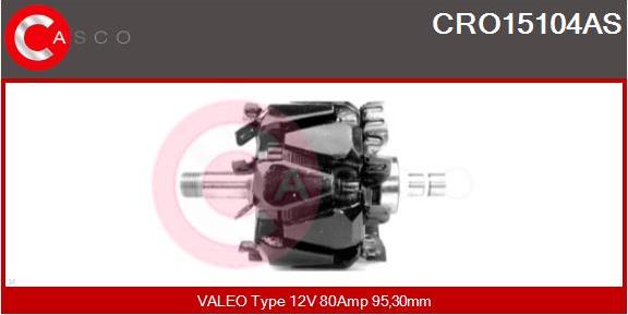 Casco CRO15104AS - Ротор, генератор avtokuzovplus.com.ua