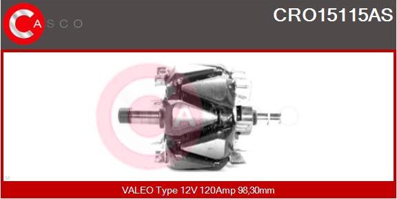 Casco CRO15115AS - Ротор, генератор autocars.com.ua