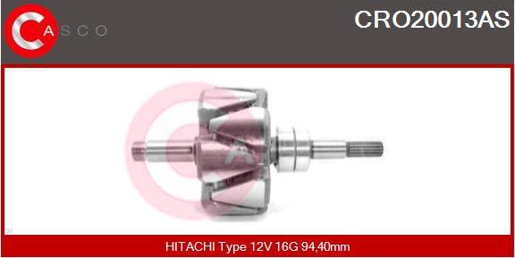 Casco CRO20013AS - Ротор, генератор autodnr.net