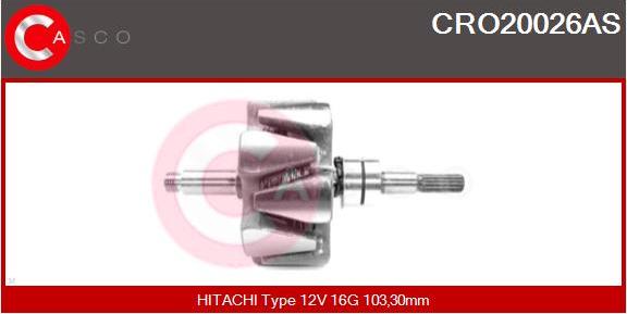 Casco CRO20026AS - Ротор, генератор autocars.com.ua