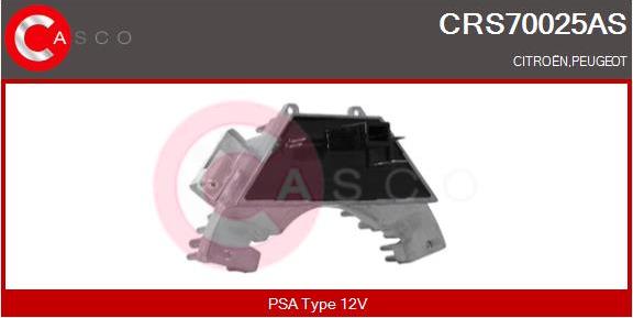 Casco CRS70025AS - Сопротивление, реле, вентилятор салона avtokuzovplus.com.ua