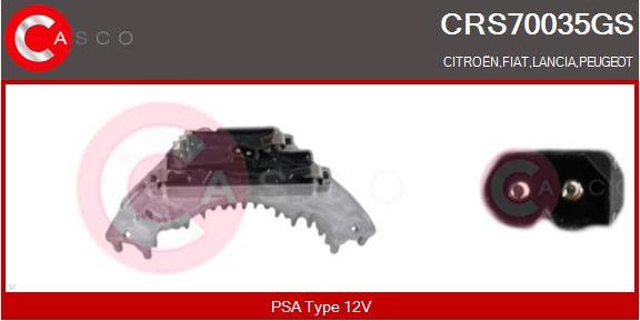 Casco CRS70035GS - Опір, реле, вентилятор салону autocars.com.ua