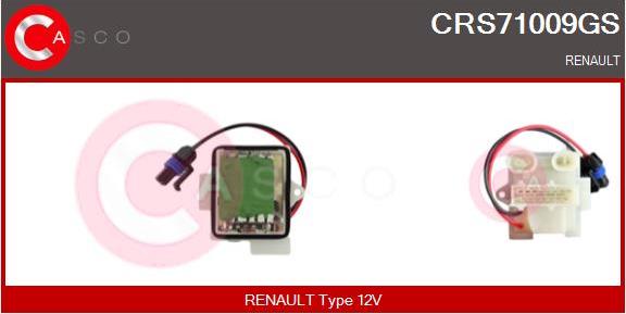 Casco CRS71009GS - Опір, реле, вентилятор салону autocars.com.ua