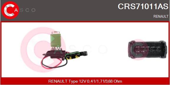 Casco CRS71011AS - Сопротивление, реле, вентилятор салона autodnr.net