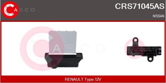 Casco CRS71045AS - Сопротивление, реле, вентилятор салона avtokuzovplus.com.ua