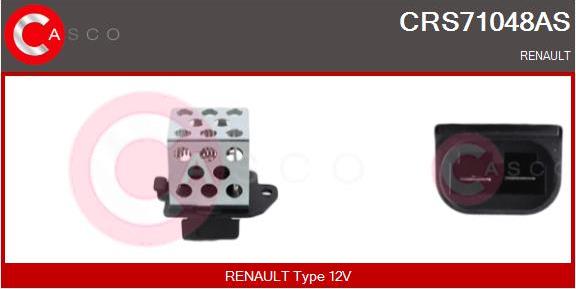 Casco CRS71048AS - Додатковий резистор, електромотор - вентилятор радіатора autocars.com.ua