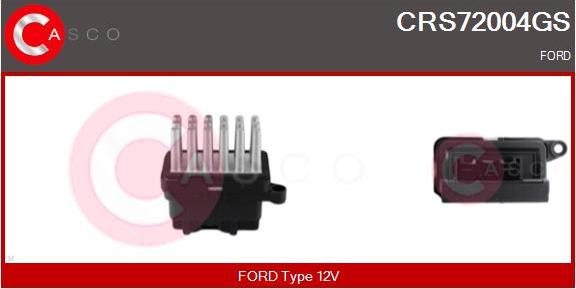 Casco CRS72004GS - Сопротивление, реле, вентилятор салона autodnr.net