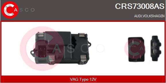 Casco CRS73008AS - Опір, реле, вентилятор салону autocars.com.ua