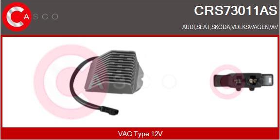 Casco CRS73011AS - Опір, реле, вентилятор салону autocars.com.ua