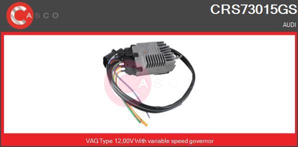 Casco CRS73015GS - Додатковий резистор, електромотор - вентилятор радіатора autocars.com.ua