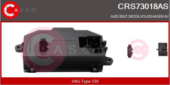 Casco CRS73018AS - Опір, реле, вентилятор салону autocars.com.ua
