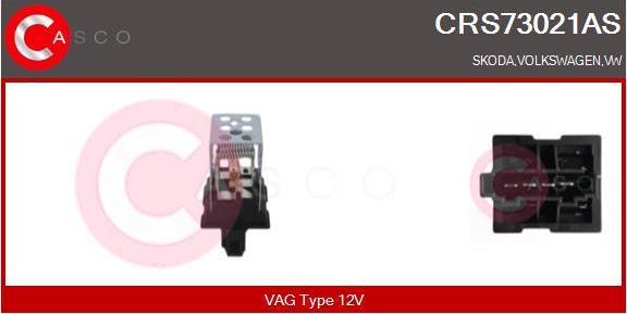 Casco CRS73021AS - Опір, реле, вентилятор салону autocars.com.ua