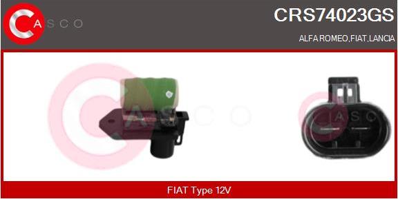 Casco CRS74023GS - Додатковий резистор, електромотор - вентилятор радіатора autocars.com.ua