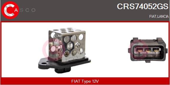 Casco CRS74052GS - Додатковий резистор, електромотор - вентилятор радіатора autocars.com.ua