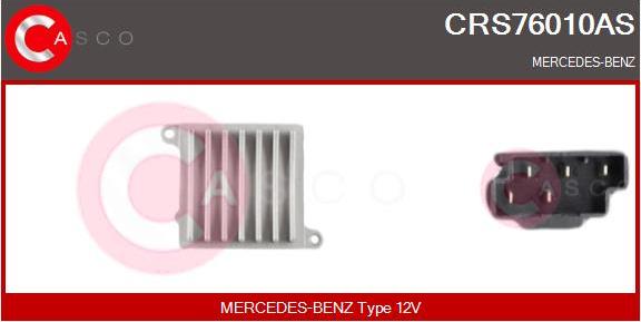 Casco CRS76010AS - Опір, реле, вентилятор салону autocars.com.ua