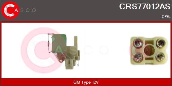 Casco CRS77012AS - Додатковий резистор, електромотор - вентилятор радіатора autocars.com.ua