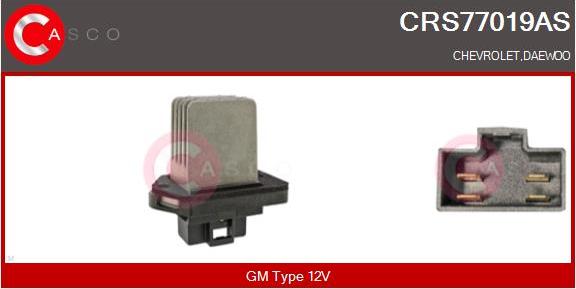 Casco CRS77019AS - Опір, реле, вентилятор салону autocars.com.ua