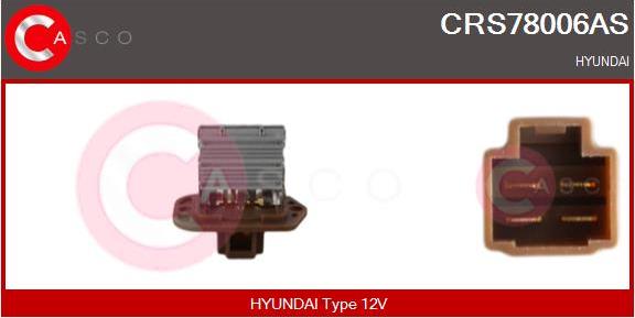 Casco CRS78006AS - Опір, реле, вентилятор салону autocars.com.ua