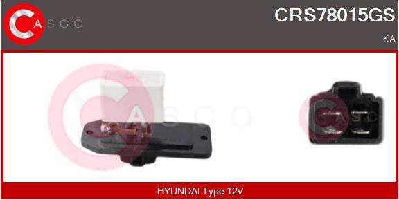 Casco CRS78015GS - Опір, реле, вентилятор салону autocars.com.ua