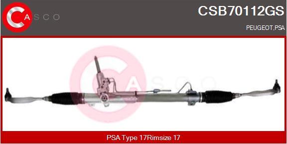 Casco CSB70112GS - Рулевой механизм, рейка autodnr.net