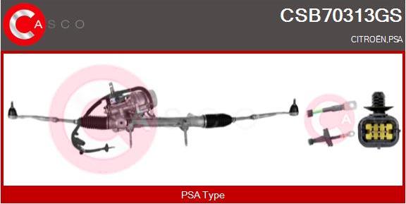 Casco CSB70313GS - Рульовий механізм, рейка autocars.com.ua