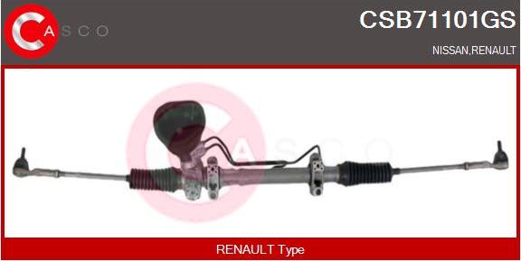 Casco CSB71101GS - Рульовий механізм, рейка autocars.com.ua