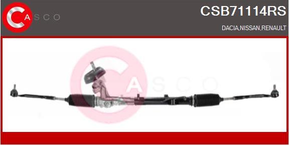 Casco CSB71114RS - Рульовий механізм, рейка autocars.com.ua