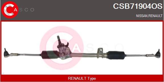 Casco CSB71904OS - Рульовий механізм, рейка autocars.com.ua