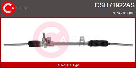 Casco CSB71922AS - Рульовий механізм, рейка autocars.com.ua