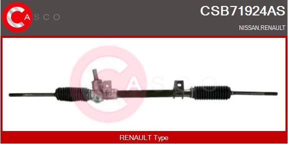 Casco CSB71924AS - Рульовий механізм, рейка autocars.com.ua