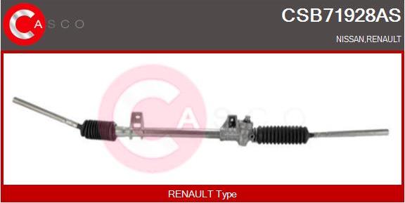 Casco CSB71928AS - Рульовий механізм, рейка autocars.com.ua