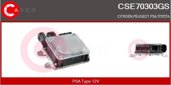 Casco CSE70303GS - Блок управления, рулевой механизм с усилителем avtokuzovplus.com.ua
