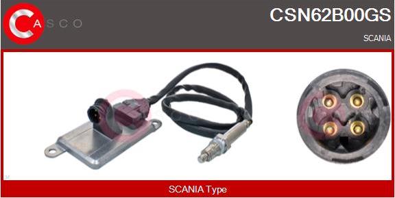 Casco CSN62B00GS - NOx-датчик, впорскування карбаміду autocars.com.ua