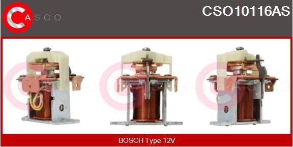 Casco CSO10116AS - Тягове реле, стартер autocars.com.ua