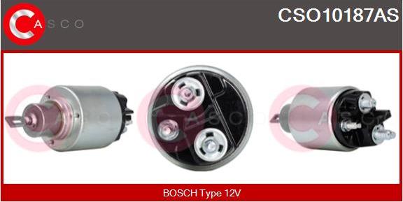 Casco CSO10187AS - Тягове реле, стартер autocars.com.ua