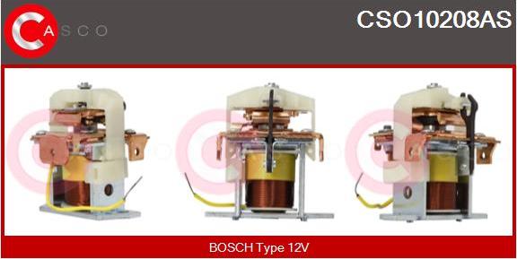 Casco CSO10208AS - Тягове реле, стартер autocars.com.ua