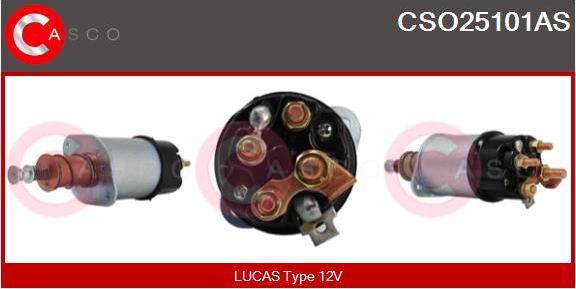 Casco CSO25101AS - Тягове реле, стартер autocars.com.ua