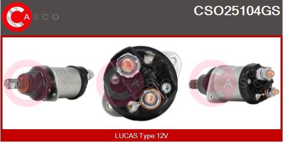 Casco CSO25104GS - Тягове реле, стартер autocars.com.ua