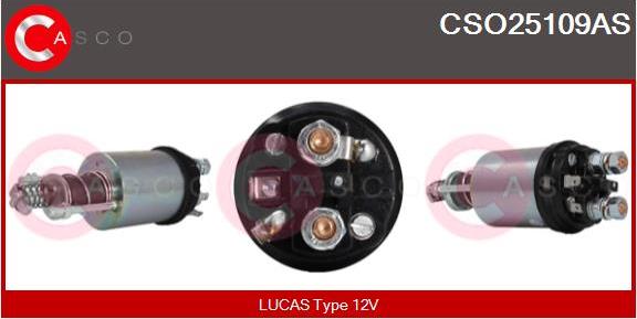 Casco CSO25109AS - Тягове реле, стартер autocars.com.ua