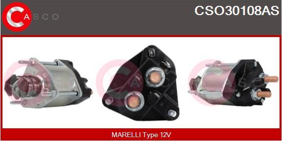 Casco CSO30108AS - Тягове реле, стартер autocars.com.ua