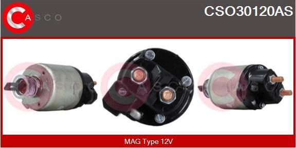 Casco CSO30120AS - Тягове реле, стартер autocars.com.ua