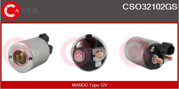 Casco CSO32102GS - Тягове реле, стартер autocars.com.ua