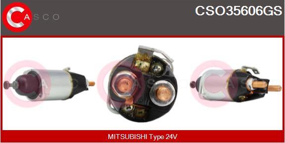 Casco CSO35606GS - Тягове реле, стартер autocars.com.ua