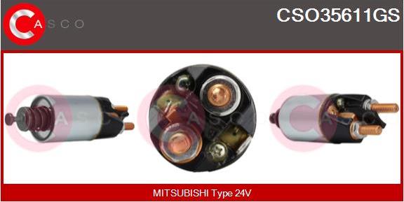 Casco CSO35611GS - Тяговое реле, стартер autodnr.net