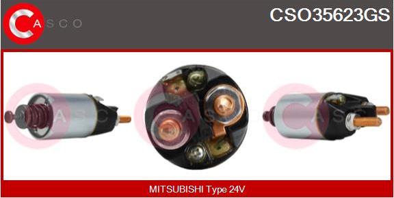 Casco CSO35623GS - Тягове реле, стартер autocars.com.ua