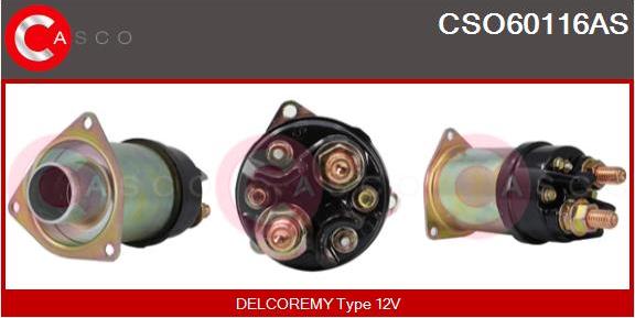 Casco CSO60116AS - Тяговое реле, стартер avtokuzovplus.com.ua