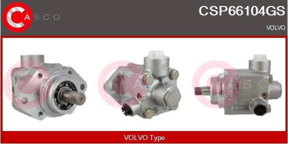 Casco CSP66104GS - Гідравлічний насос, рульове управління, ГУР autocars.com.ua
