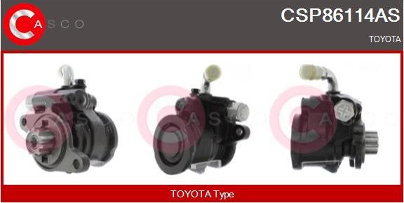 Casco CSP86114AS - Гідравлічний насос, рульове управління, ГУР autocars.com.ua