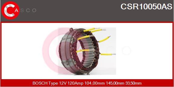 Casco CSR10050AS - Статор, генератор autocars.com.ua