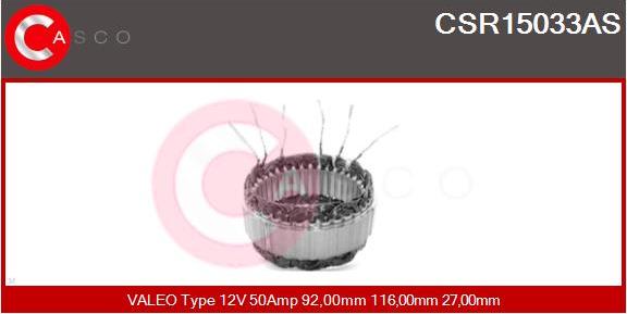 Casco CSR15033AS - Статор, генератор autodnr.net